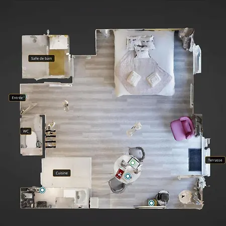 Suite Romantique Comme à Venise Metz-Opéra 4 étoiles Appartement
